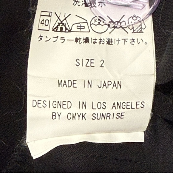 Smock Mohawk General Store Shift Midi Dress Black Size 2 Ruffle Hem Minimalist - Picture 9 of 10